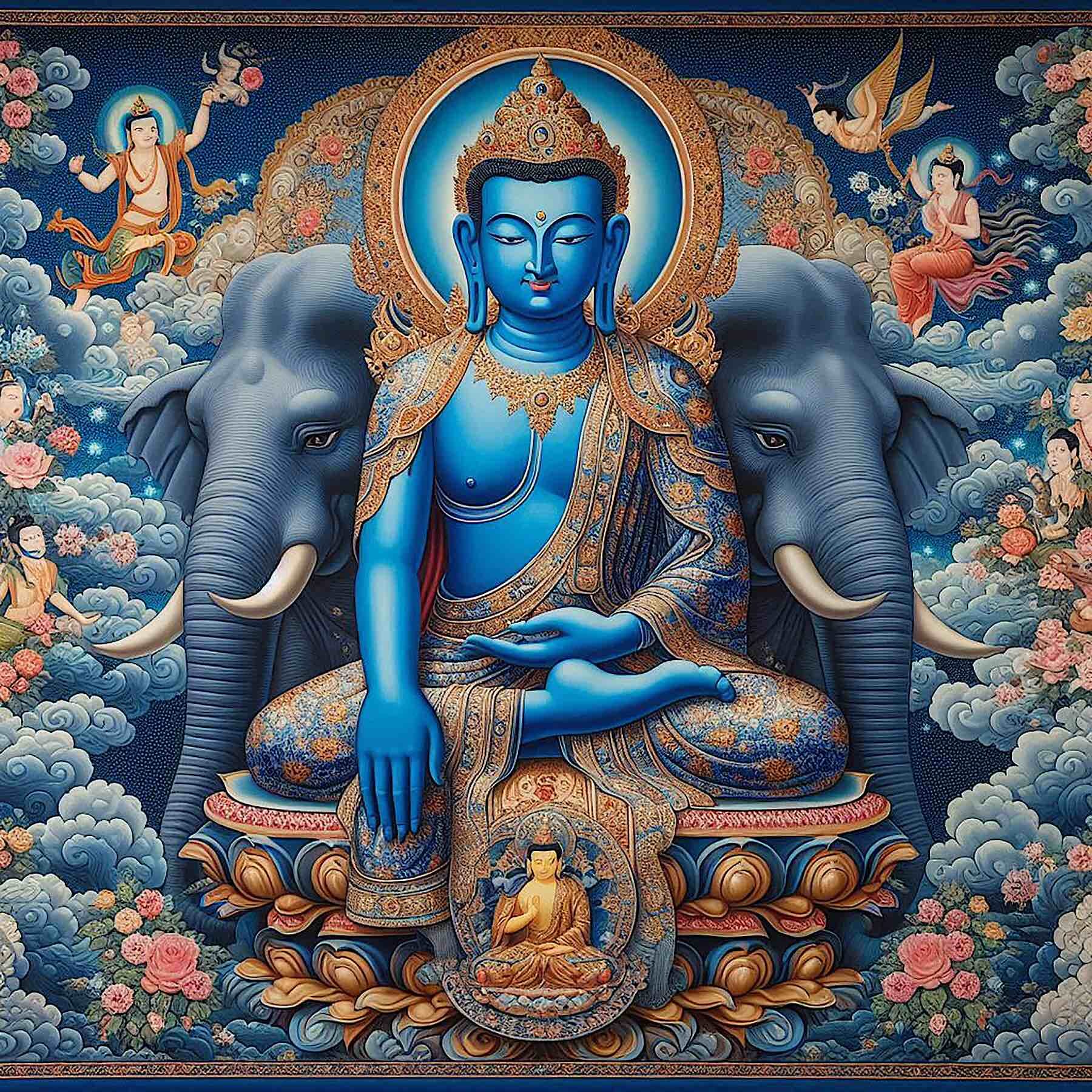 Akshobhya Buddha©BuddhaWeekly-106-1800