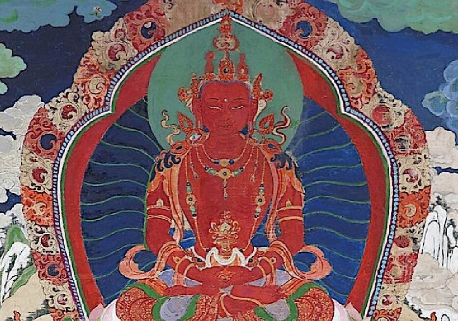 Amitayus, the Buddha of Long Life, an emanation of Amitabha Buddha.