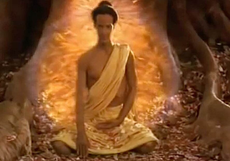 Keanu Reeves stars as Shakyamuni Buddha in the movie Little Buddha