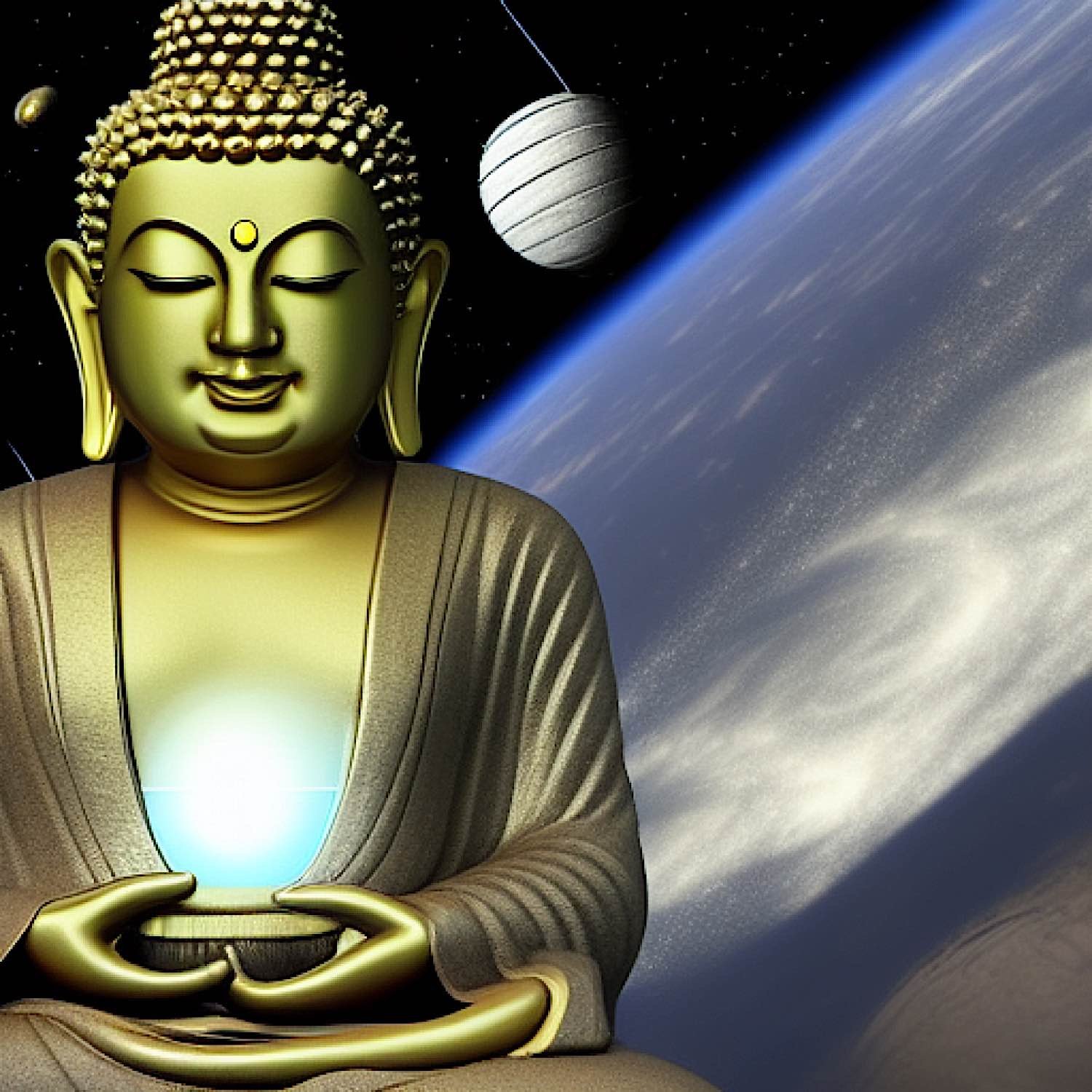 Buddha Weekly Buddha in space JA 2022 10 05 15.14.40 1 Buddhism