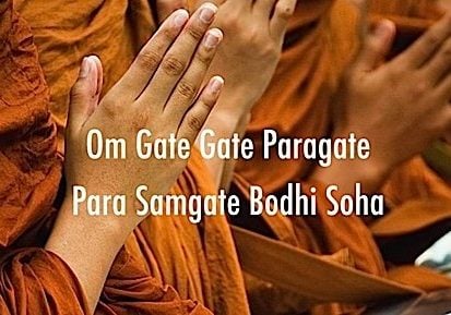 Gate Gate Paragate Para Samgate Bodhis Soha mantra chanted beautifully by Yoko Dharma with video visualizations.