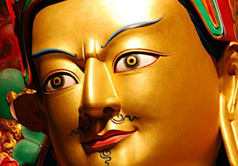 Guru Rinpoche, the Lotus Born enlightened Buddha, came to Tibet to bring the Dharma in the 8th century.