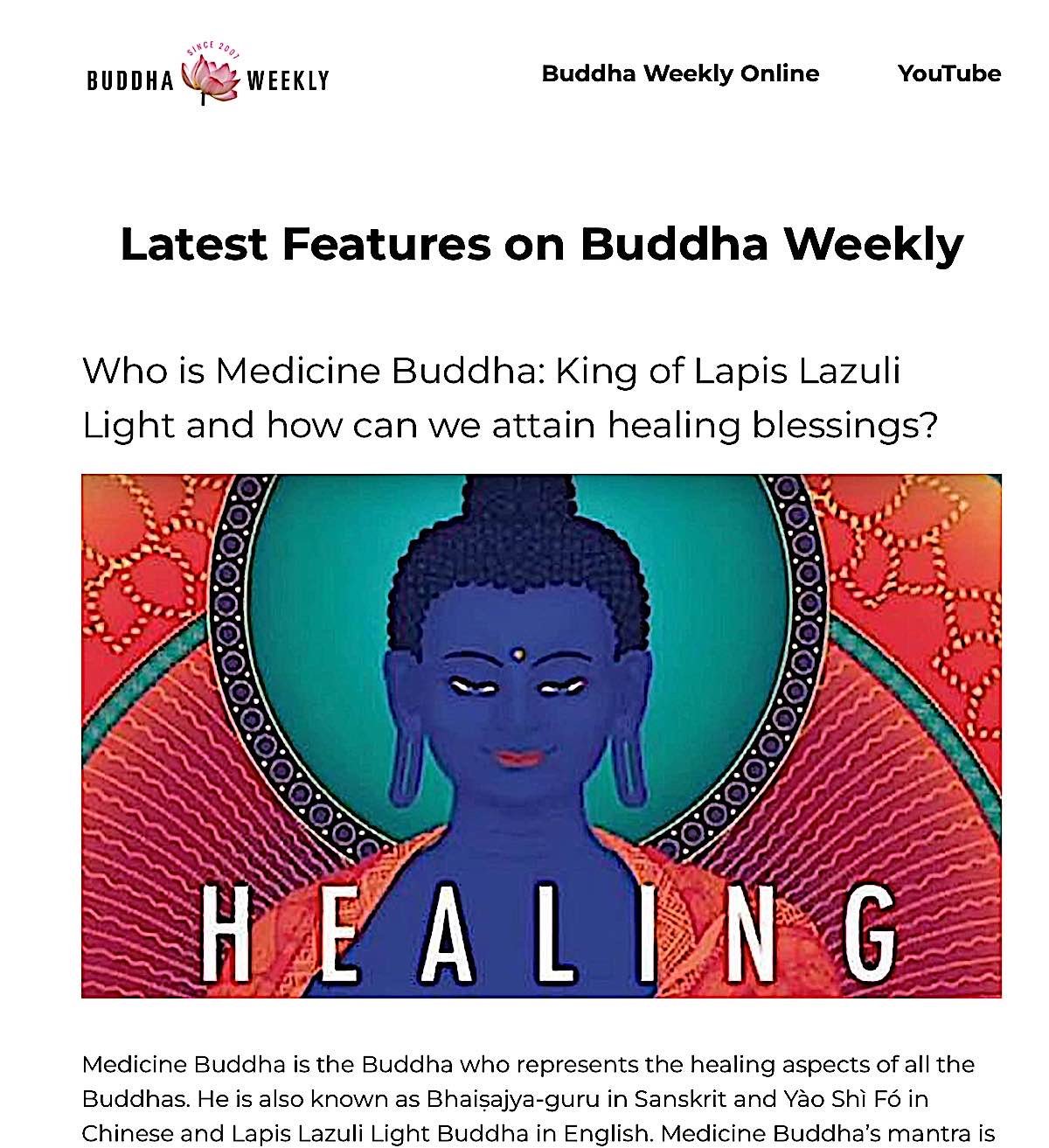 Buddha-Weekly-Latest Features on Buddha Weekly-Buddhism