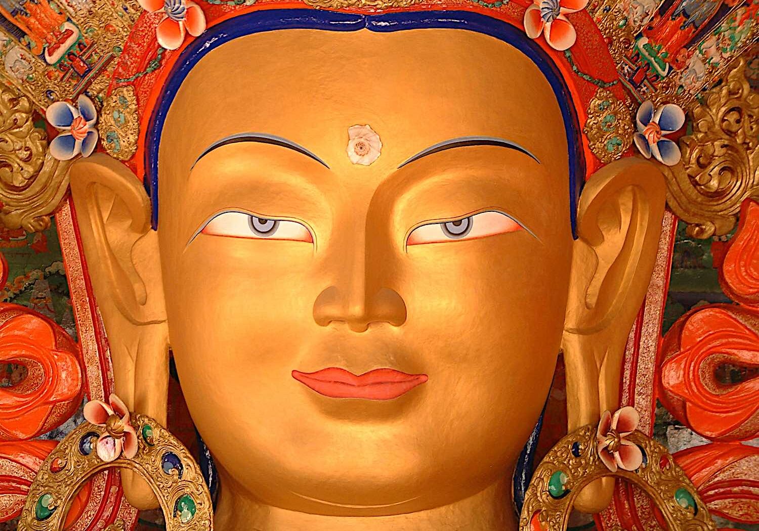 Maitreaya Bodhisattva, the Future Buddha, whose name means Loving Friend.