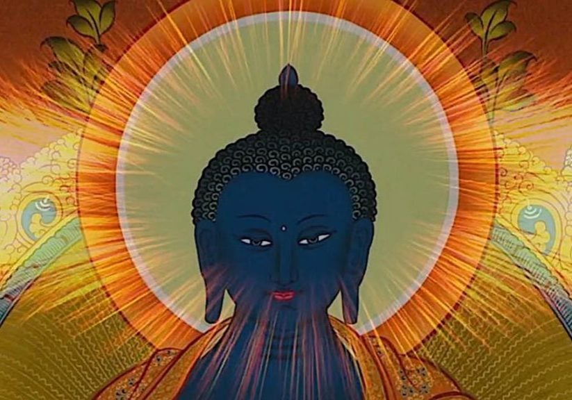 In Medicine Buddha practice we imagine healing light from the Lapis Lazuli Light Medicine Buddha entering our body, healing us. How does this imaginative visualization help us? Is this the real healing energy of Medicine Buddha, or our own mind triggered by the visualization? Or both? Ultimately, it is both, and ultimately, it doesn't matter.