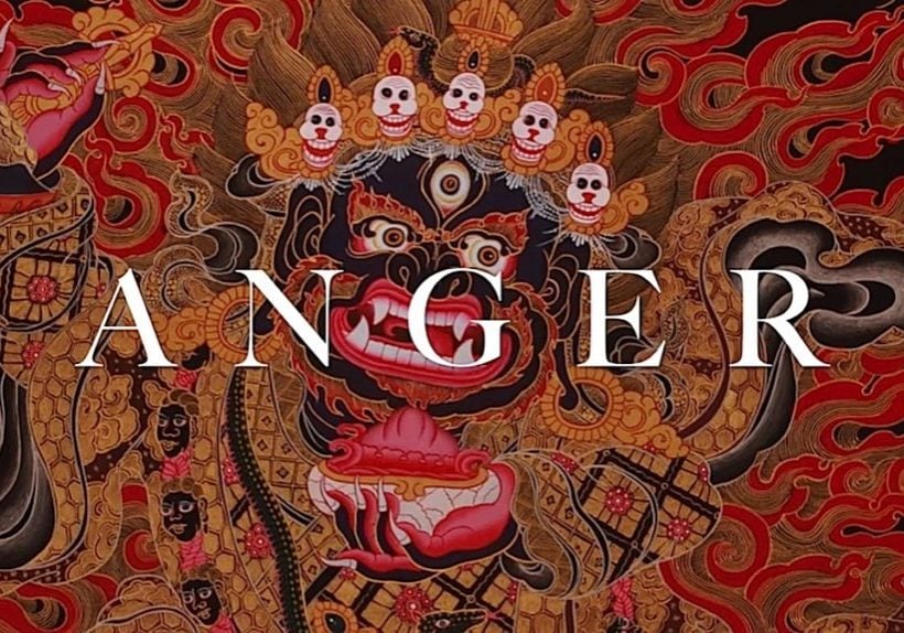 Anger is one of the five poisons. Each of the five Buddhas is focused on one of these poisons — in the case of anger, Akshobya. In Tibetan Buddhism, there are also higher tantric emanations of the Buddhas, wrathful deities who help us overcome anger and other poisons.