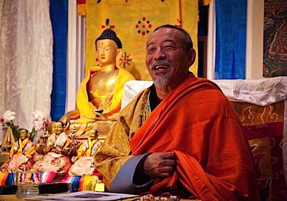 Buddha-Weekly-Zasep Tulku Rinpoche happy at Medicine Buddha event-Buddhism