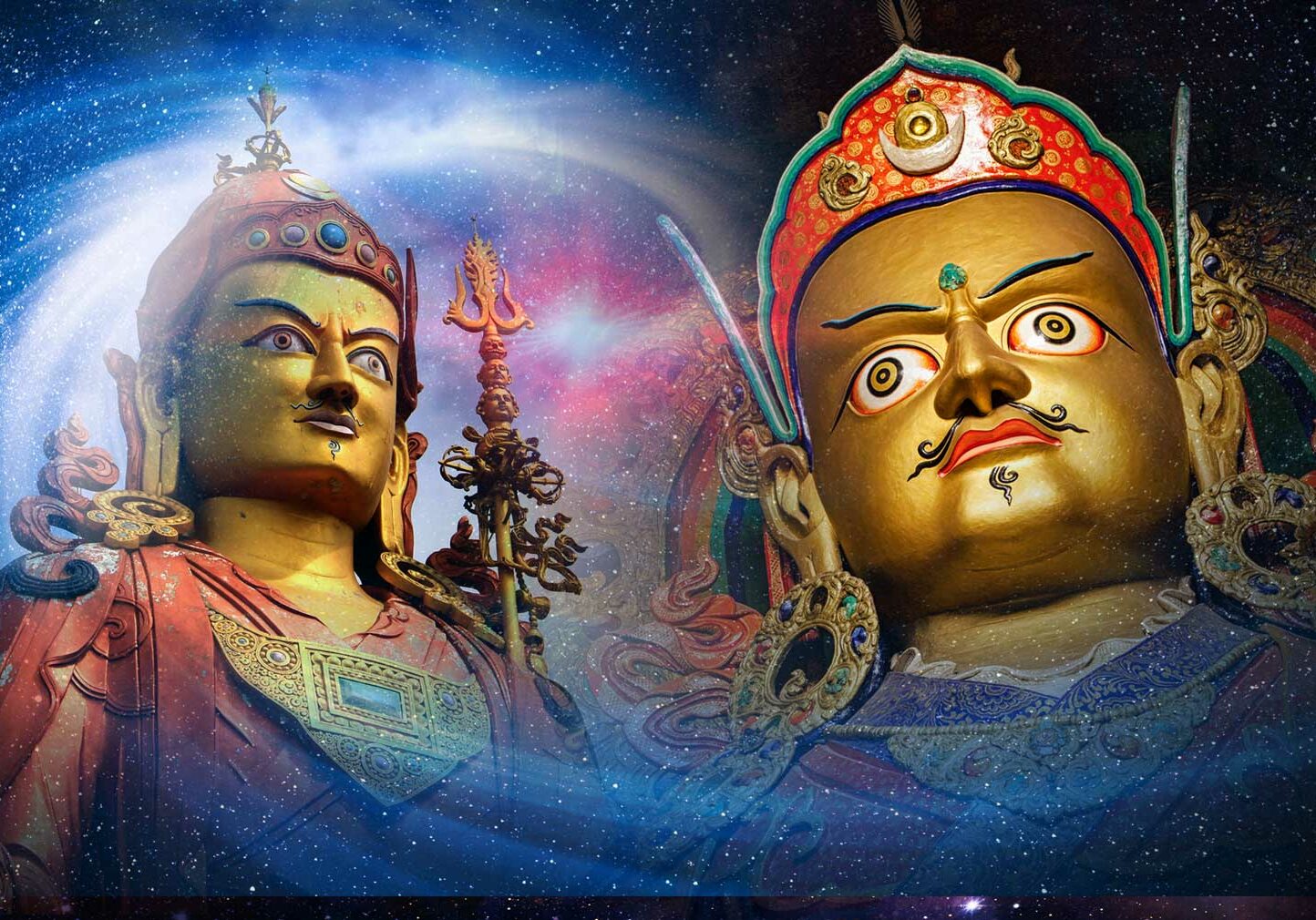 Guru Rinpoche, the Quantum Buddha. Padmasambhava's eight emanations represent eight Quantum energies.