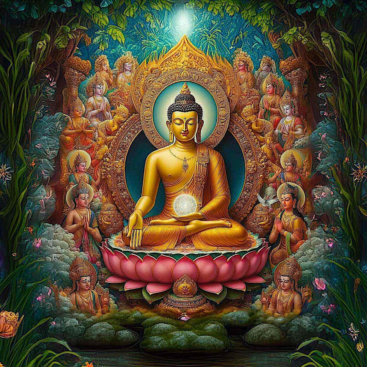 Ratnasambhava@BuddhaWeekly 21 enlarged 1800 circle square 3cf03b1910bbec670e0e0ce109c1deac