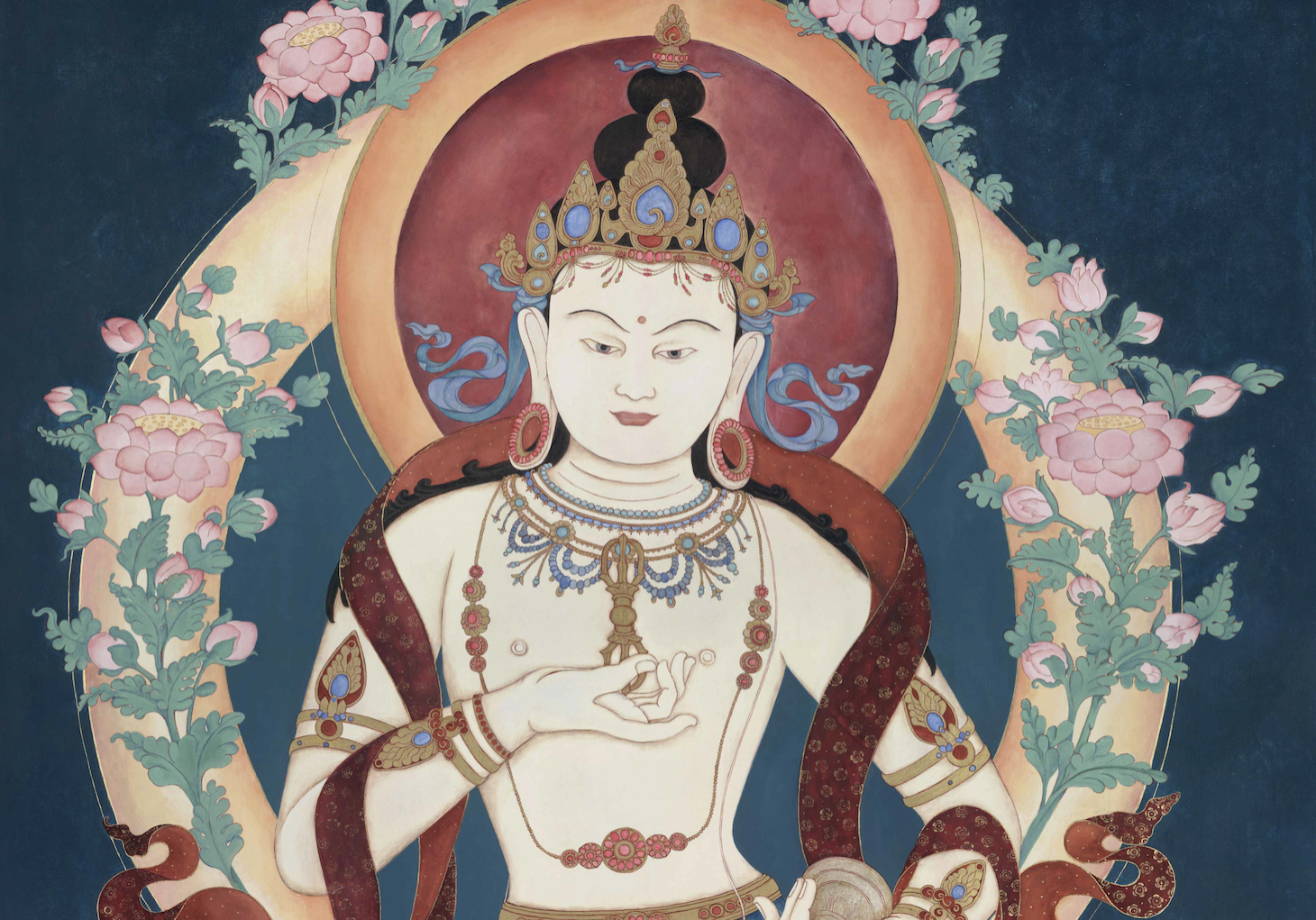 Vajrasattva painted by Laura Santi.